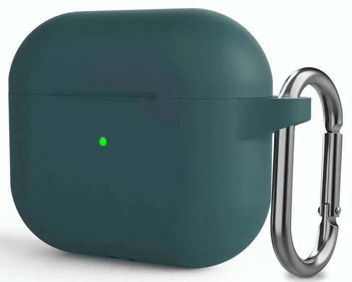 Чехол AirPods 3 Soft-touch темно-зеленый